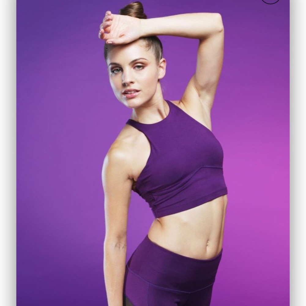 PopFlex Crop Top Royal Grape